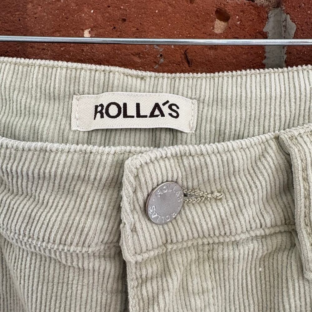Rolla's Eastcoast Corduroy Flares Seafoam Green Sz 27 - Picture 2 of 10